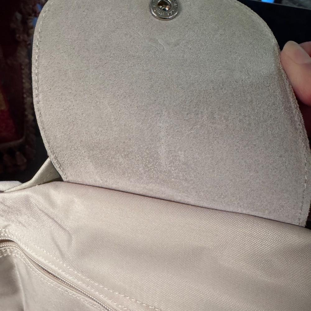 Longchamp La Pilage Tote- beige embroidered logo - Picture 7 of 8